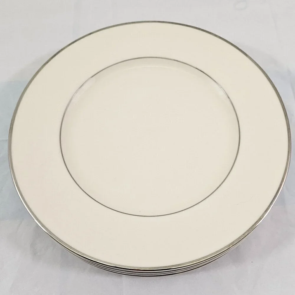 Royal Devon USA Simplicity Platinum 8 ¼” Salad Luncheon Plates – Set of 5